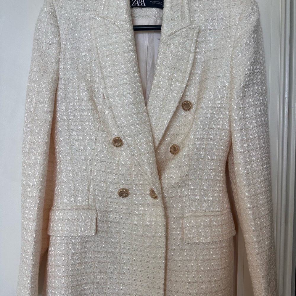 Zara Cream Textured Blanket with Rustic Weave